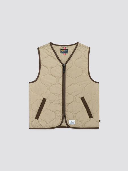 QUILTED LINER VEST OUTERWEAR Alpha Industries VINTAGE KHAKI 2XL 