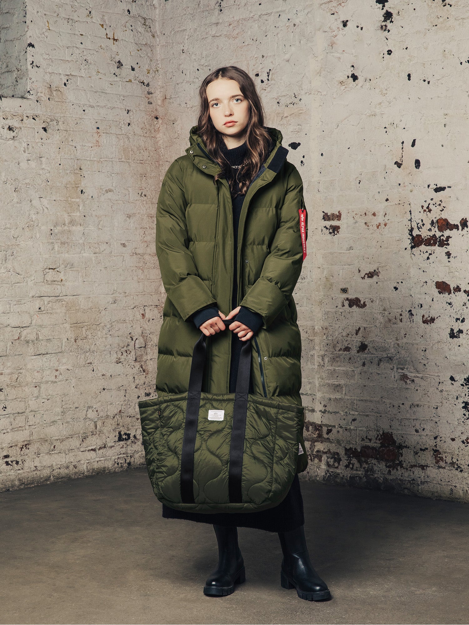 QUILTED TOTE BAG ACCESSORY Alpha Industries 
