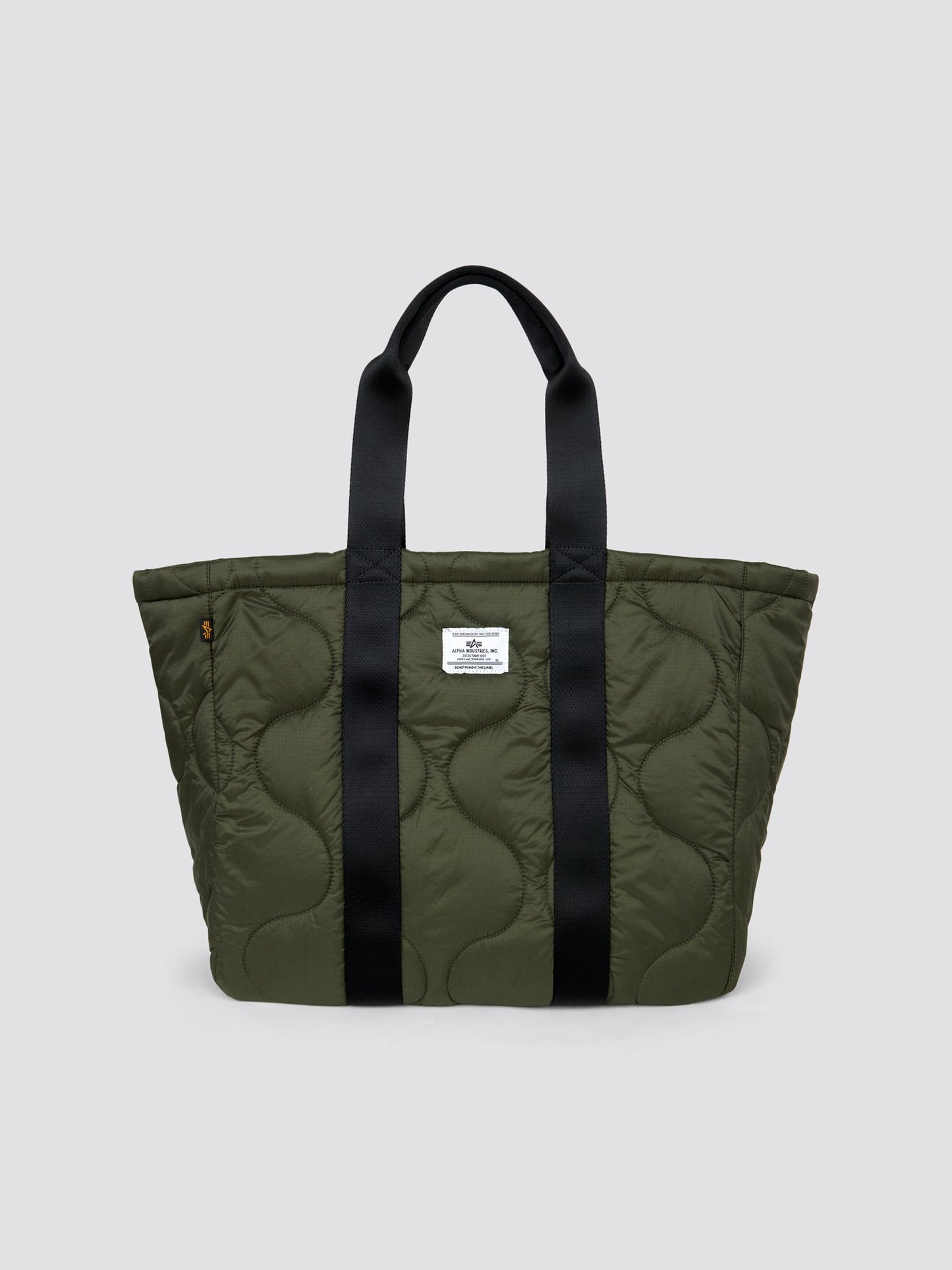 QUILTED TOTE BAG ACCESSORY Alpha Industries DARK GREEN O/S 