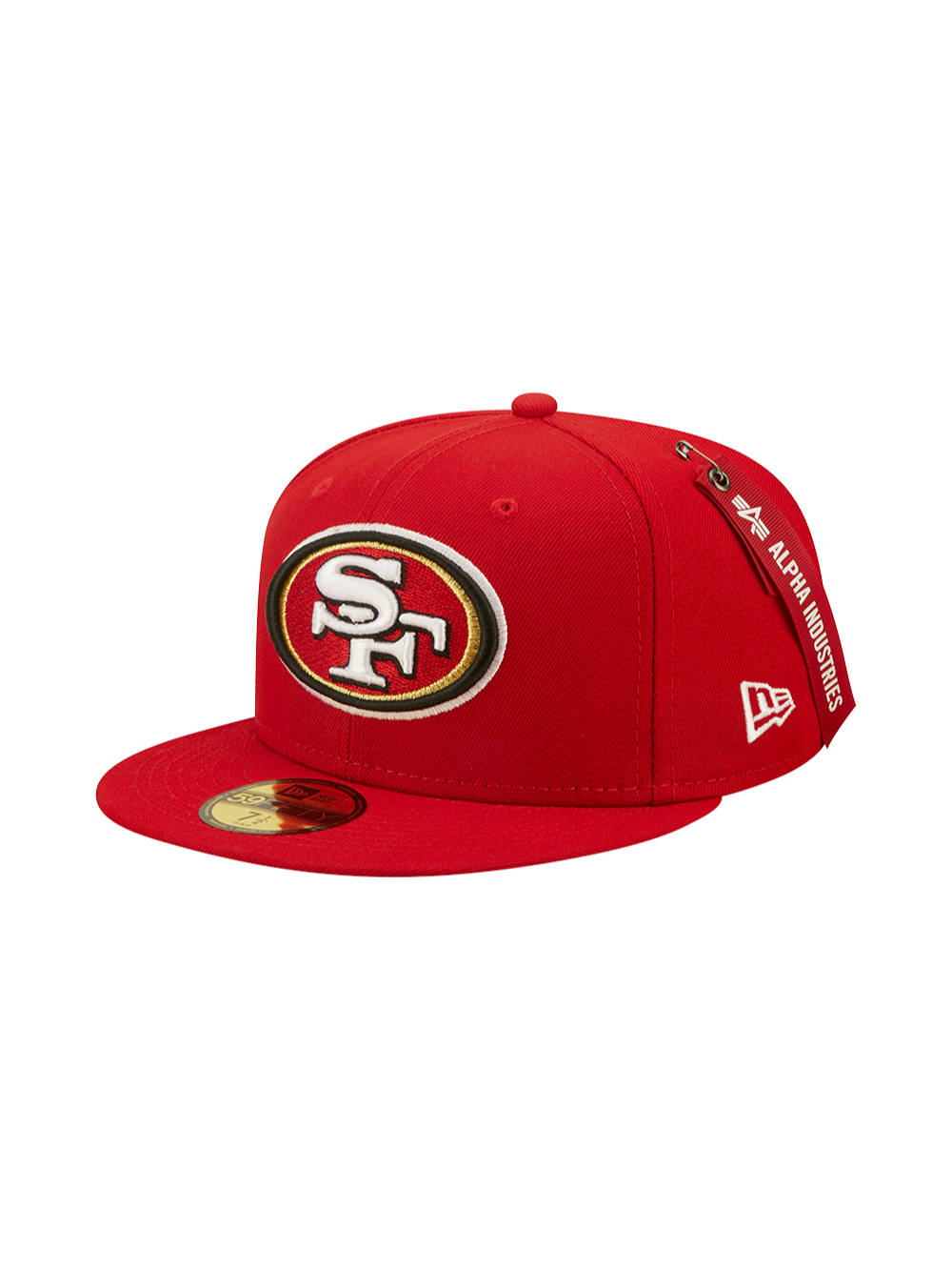SAN FRANCISCO 49ERS X ALPHA X NEW ERA 59FIFTY FITTED CAP ACCESSORY Alpha Industries RED 7 