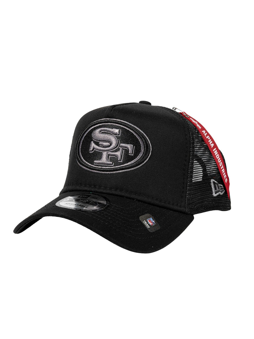 SAN FRANCISCO 49ERS X ALPHA X NEW ERA 940 CAP ACCESSORY Alpha Industries BLACK O/S 