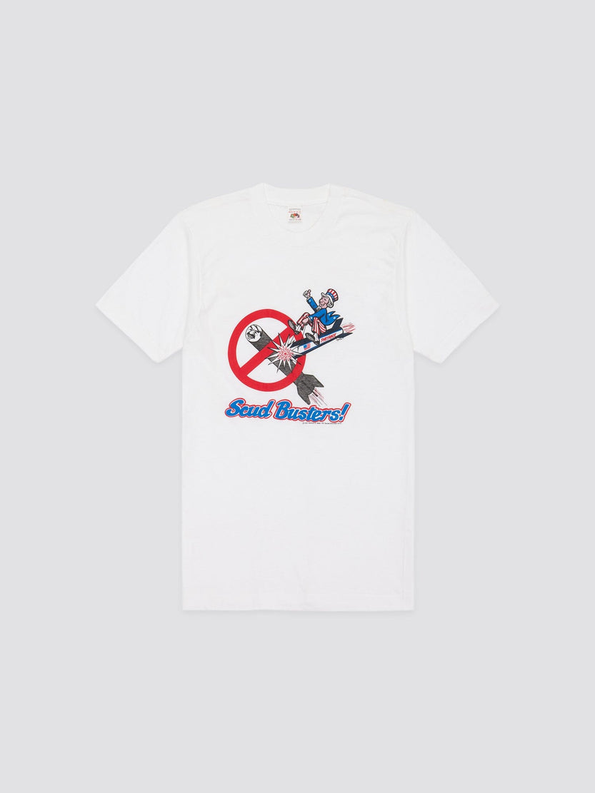 SCUD BUSTERS T-SHIRT 2 TOP Alpha Industries WHITE S 