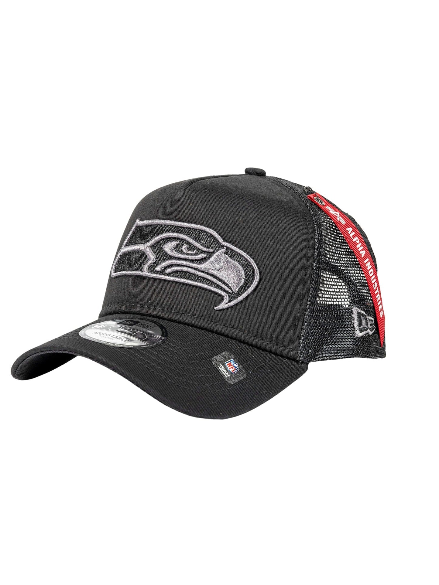 SEATTLE SEAHAWKS X ALPHA X NEW ERA 940 CAP ACCESSORY Alpha Industries BLACK O/S 
