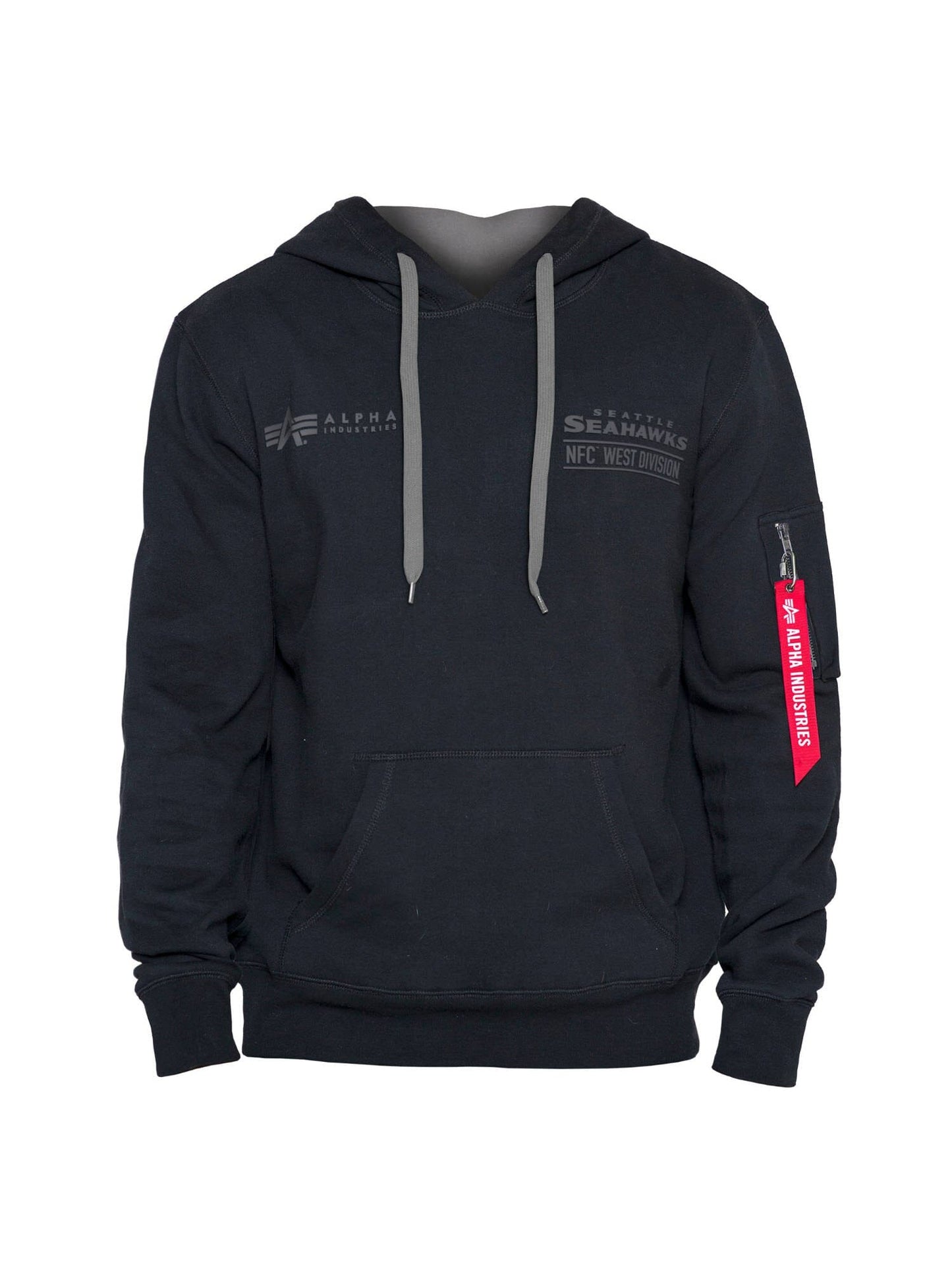 SEATTLE SEAHAWKS X ALPHA X NEW ERA HOODIE TOP Alpha Industries BLACK 2XL 