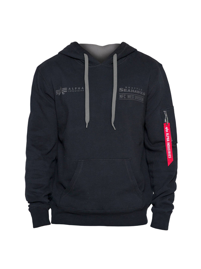 SEATTLE SEAHAWKS X ALPHA X NEW ERA HOODIE TOP Alpha Industries BLACK 2XL 