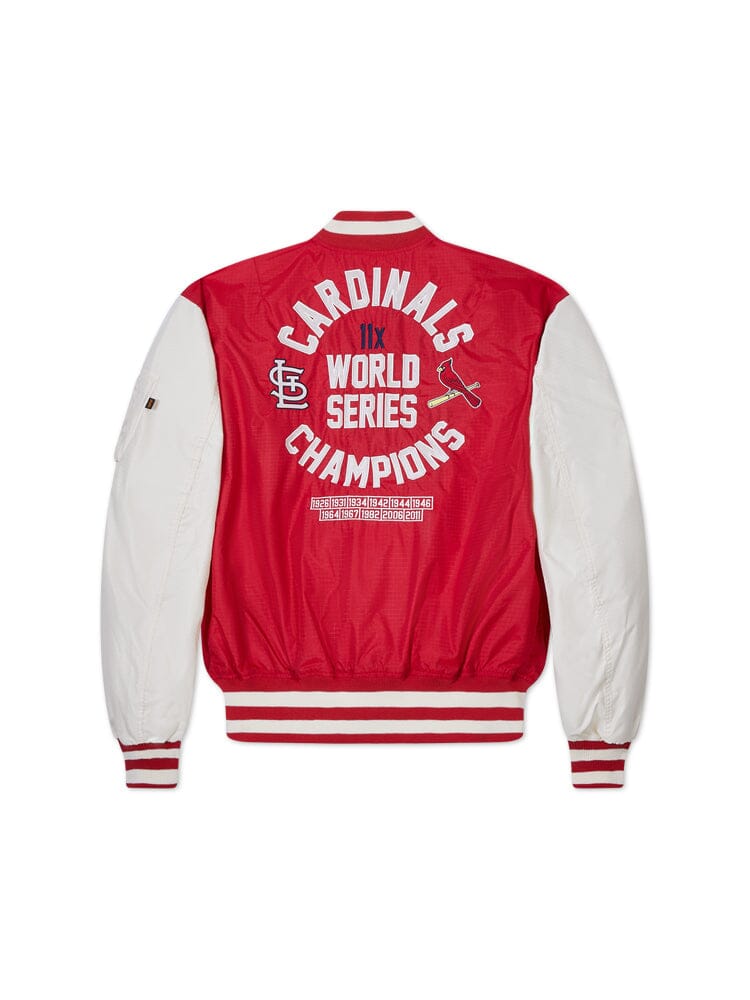 ST. LOUIS CARDINALS X ALPHA X NEW ERA L-2B BOMBER JACKET OUTERWEAR Alpha Industries 