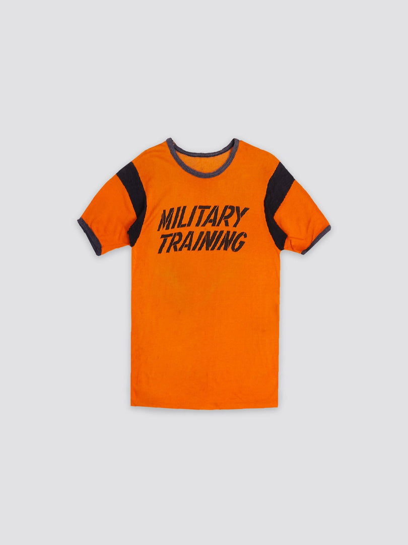 US ARMY 1960S RAYON TRAINING JERSEY RESUPPLY Alpha Industries ORANGE M 