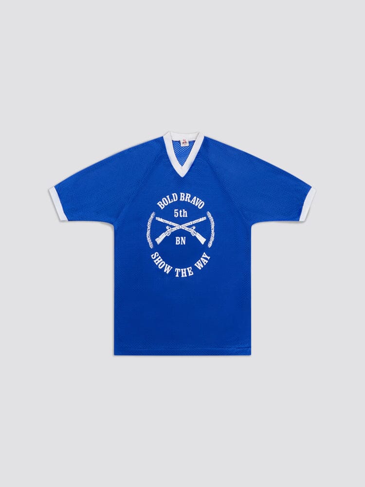 US ARMY BOLD BRAVE JERSEY RESUPPLY Alpha Industries BLUE S 