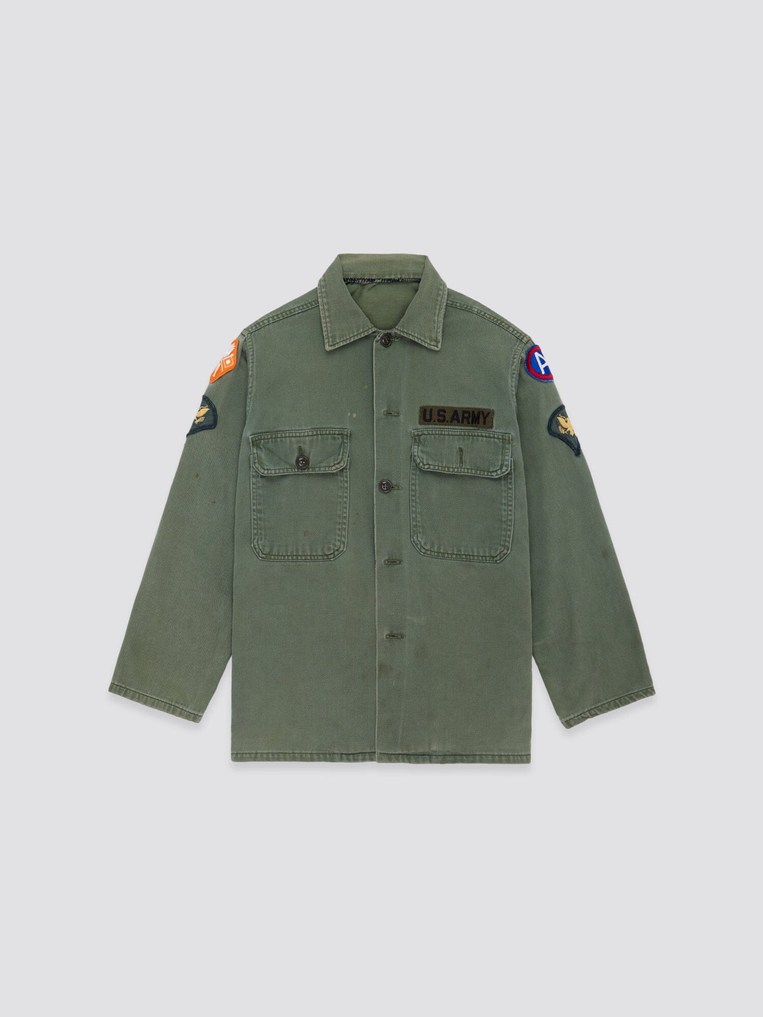 US ARMY SHIRT 3RD ARMY TOP Alpha Industries OLIVE M 