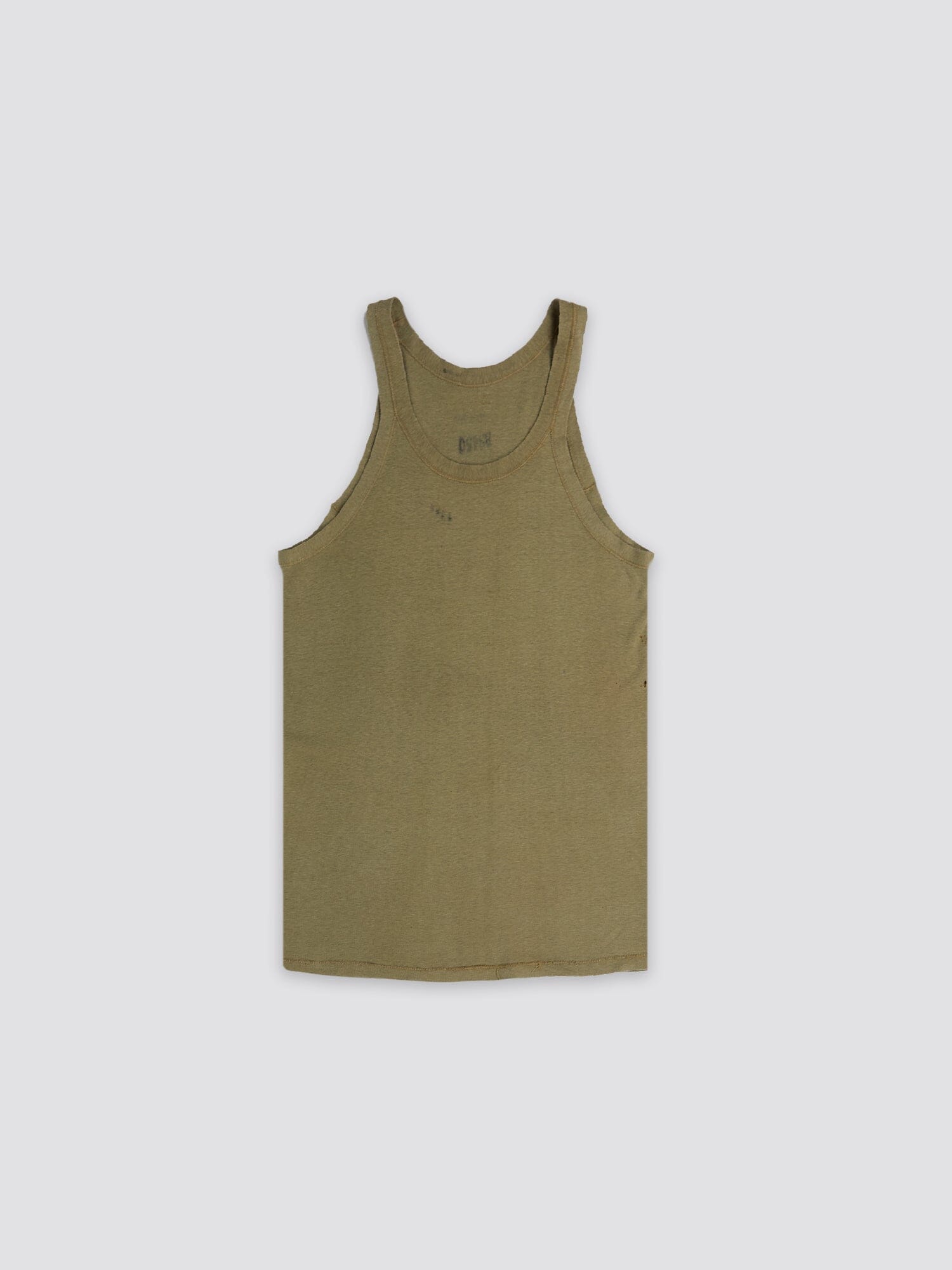 US ARMY TANK TOP WITH STENCIL RESUPPLY Alpha Industries GREEN S 