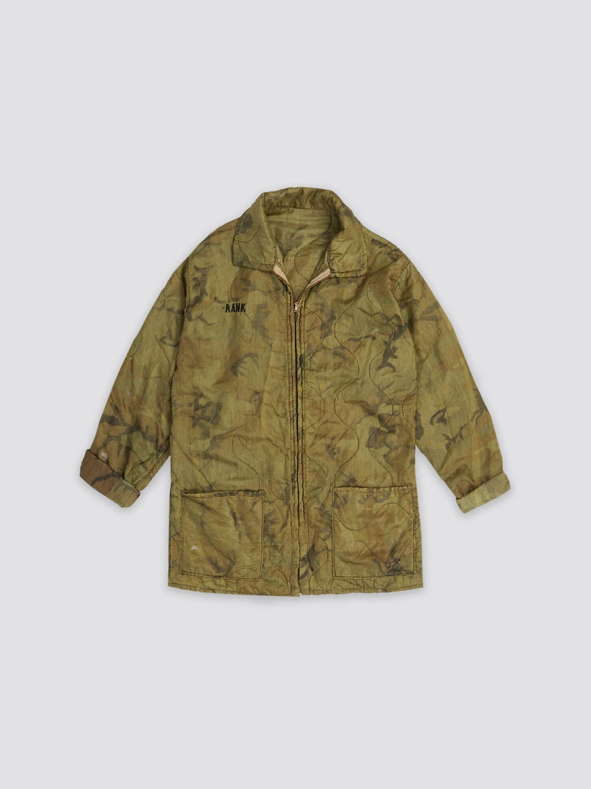 VIETNAM WAR CAMO TOUR JACKET RESUPPLY Alpha Industries WOODLAND CAMO L 