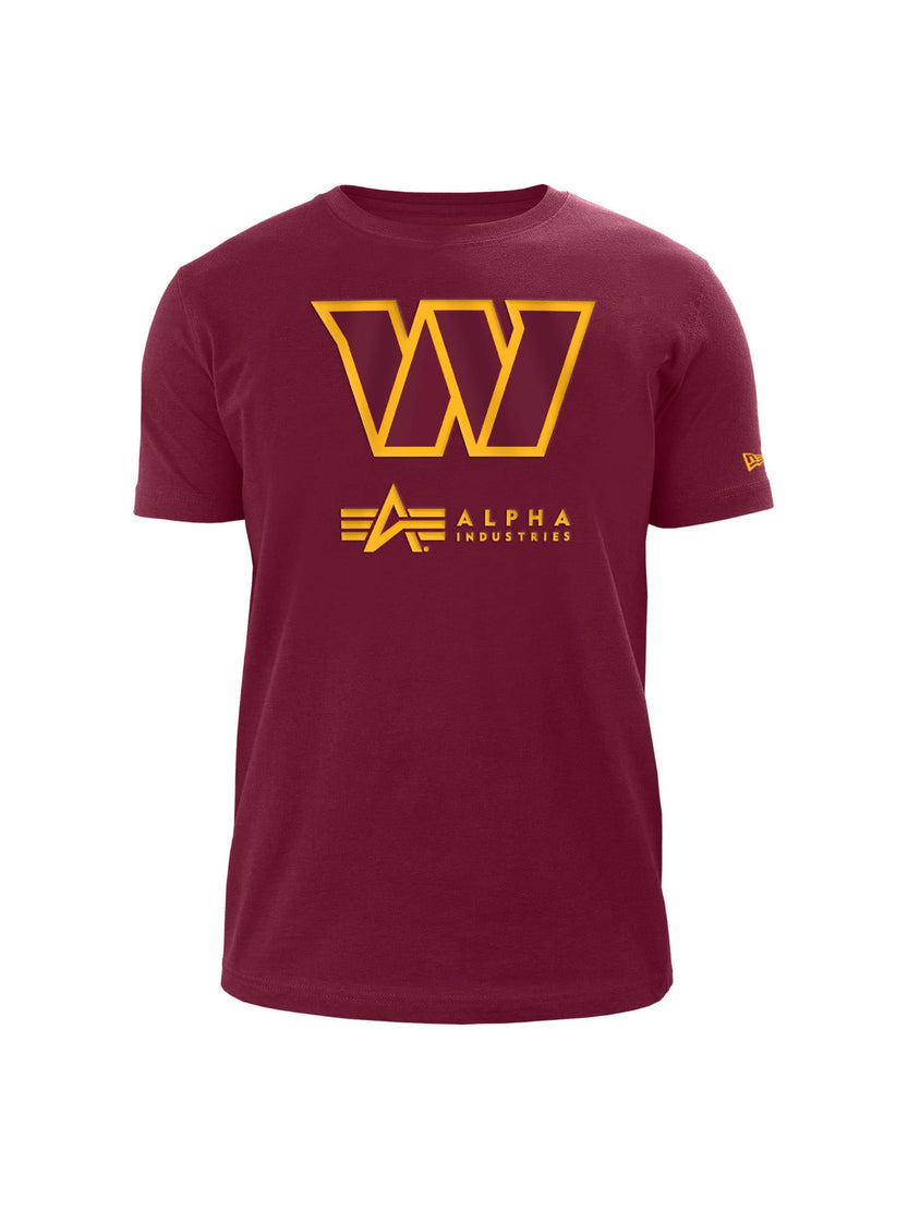 WASHINGTON COMMANDERS X ALPHA X NEW ERA T-SHIRT TOP Alpha Industries RED 2XL 