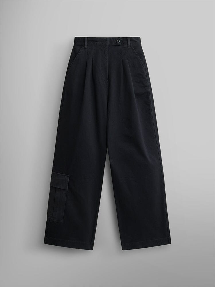 WIDE LEG PANT W BOTTOM Alpha Industries BLACK 2/4 