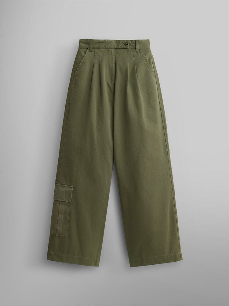 WIDE LEG PANT W BOTTOM Alpha Industries OG-107 GREEN 2/4 