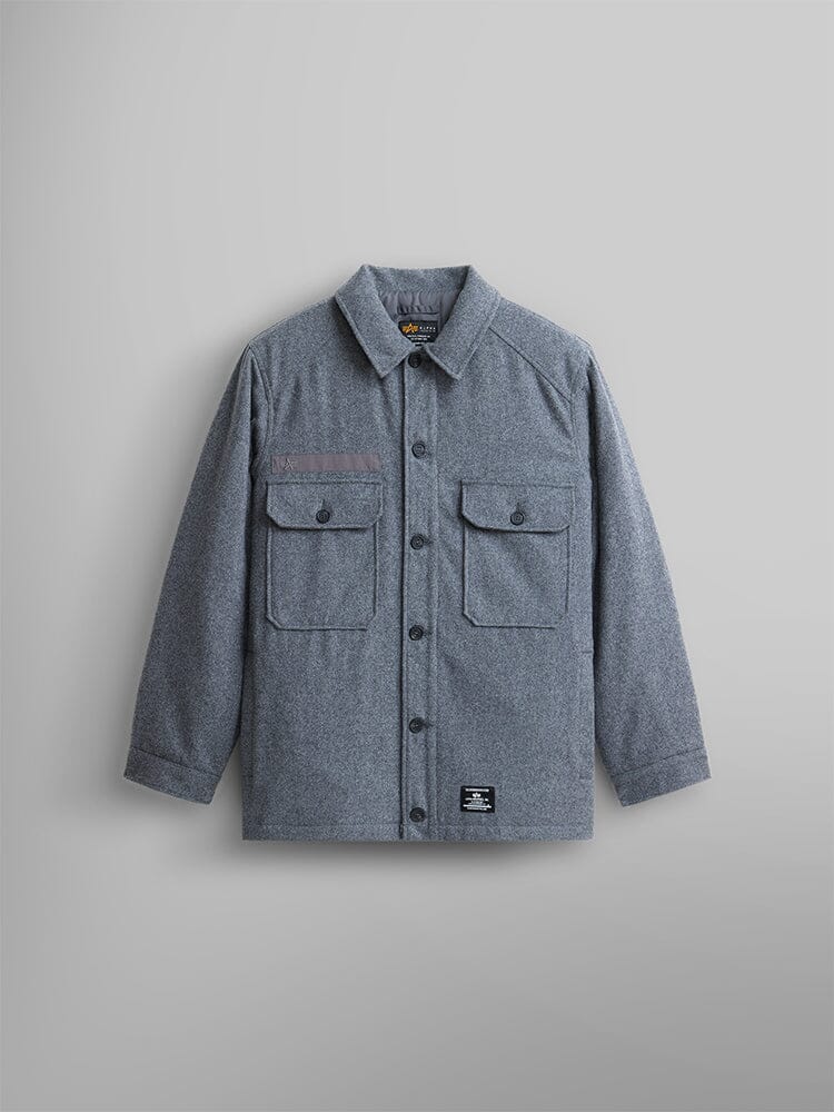 알파 인더스트리 Alpha Industries WOOL FIELD SHIRT JACKET GEN II,DARK CHARCOAL HEATHER
