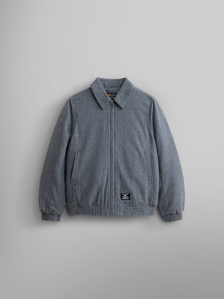알파 인더스트리 Alpha Industries WOOL HARRINGTON BOMBER JACKET,DARK CHARCOAL HEATHER