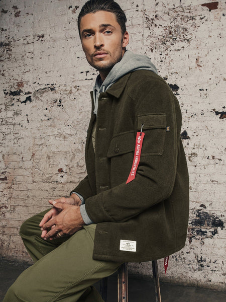WOOL SHIRT JACKET