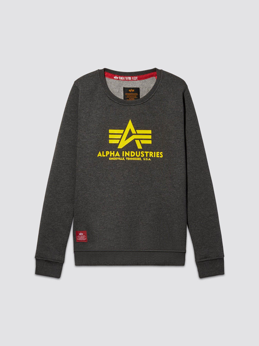 YOUTH BASIC SWEATER TOP Alpha Industries, Inc. CHARCOAL HEATHER 12 