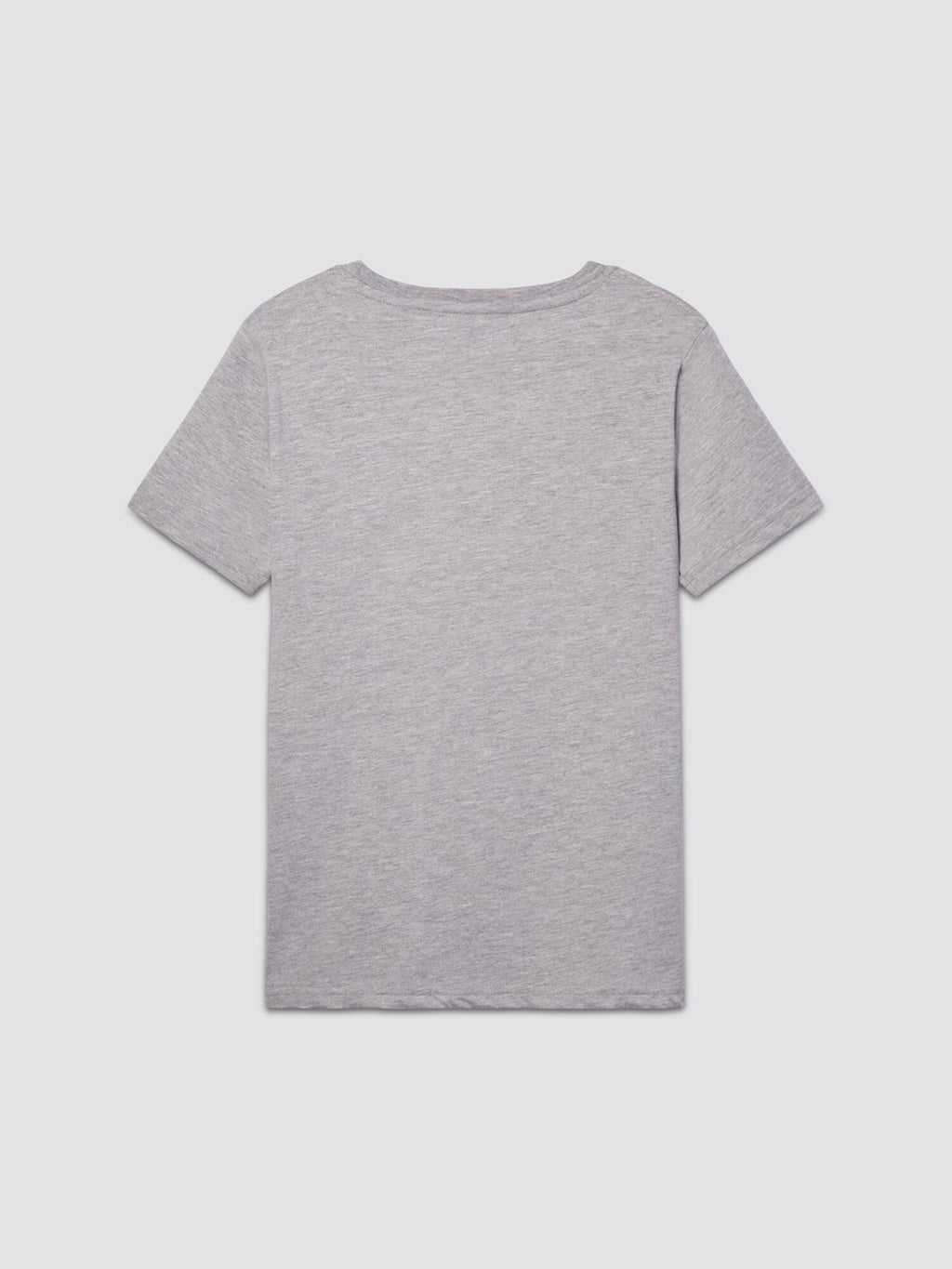Youth Basic Tee by Alpha Industries, short-sleeved light gray cotton shirt.