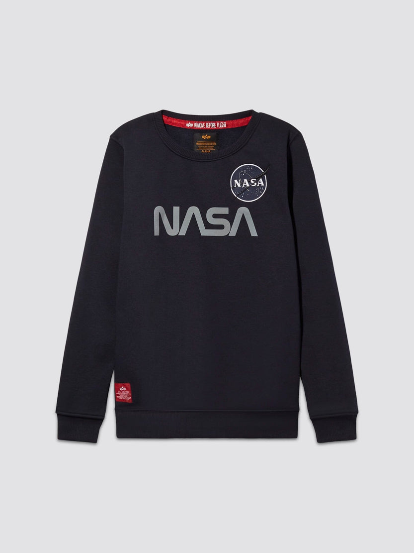 YOUTH NASA REFLECTIVE SWEATER TOP Alpha Industries, Inc. REPLICA BLUE 12 